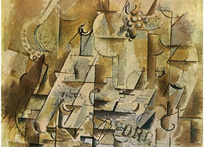 Georges Braque - Still Life with a Bunch of Grapes