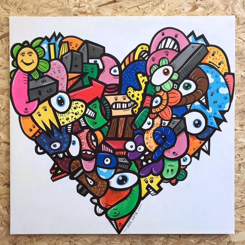 Jigé surrealistic love heart