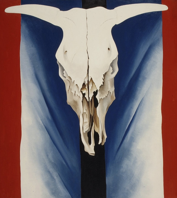 Cow's Skull: Red, White, and Blue - Georgia O'Keeffe
