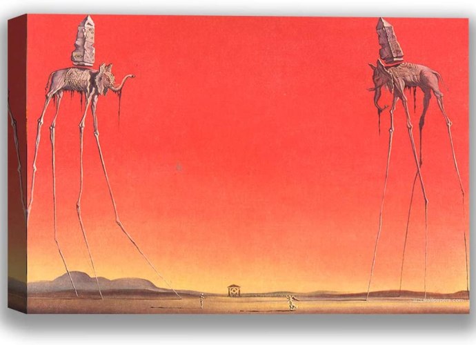 The Elephants (1948) by Salvador Dali Art Print