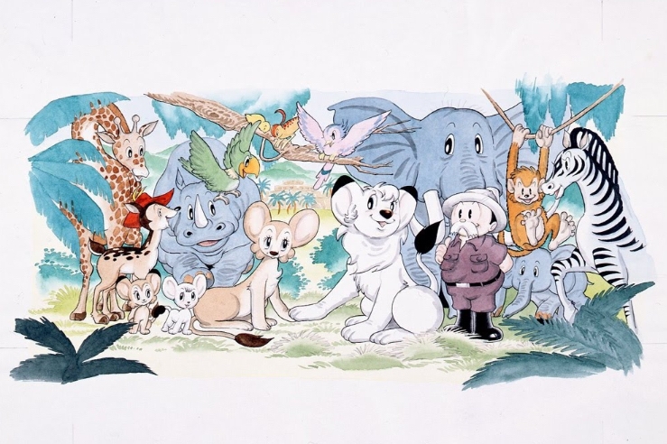 Kimba White Lion Wall Painting by Osamu Tezuka