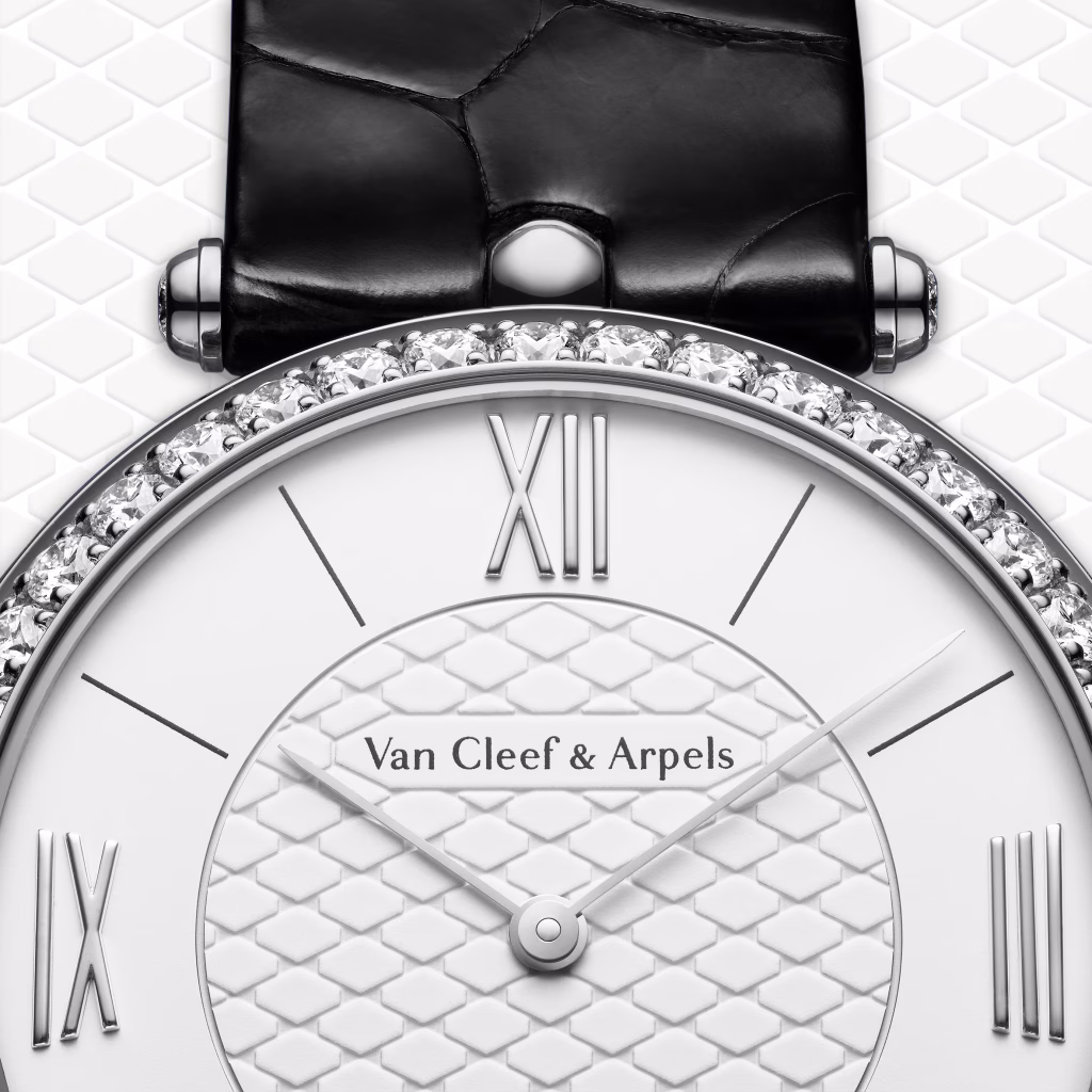 Pierre Arpels watch by Van Cleef & Arpels, featuring a slim case, minimalist dial, and restrained modern luxury design.