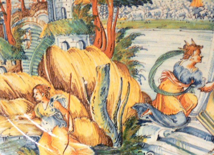 Maiolica tin-glazed earthenware