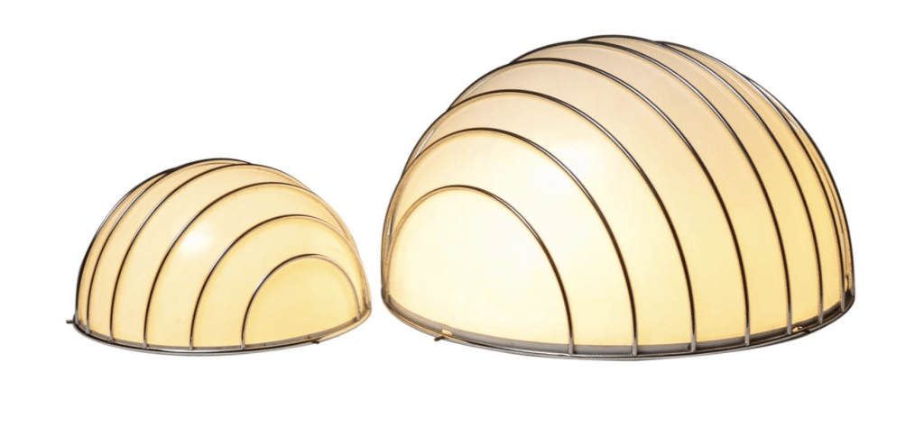 Pair of "Griglia" Table Lamps by Adalberto Dal Lago for Esperia
