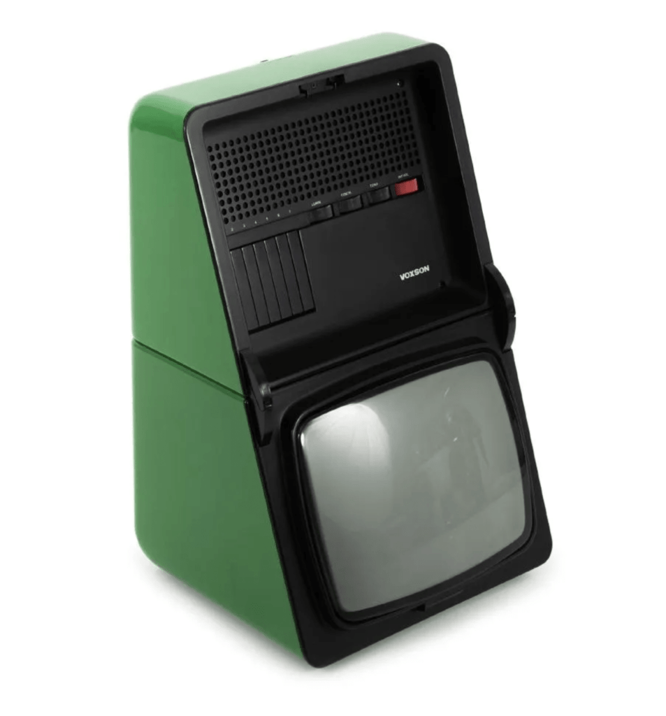 'T 1228 - Oyster' TV set, 1975 designed by Rodolfo Bonetto