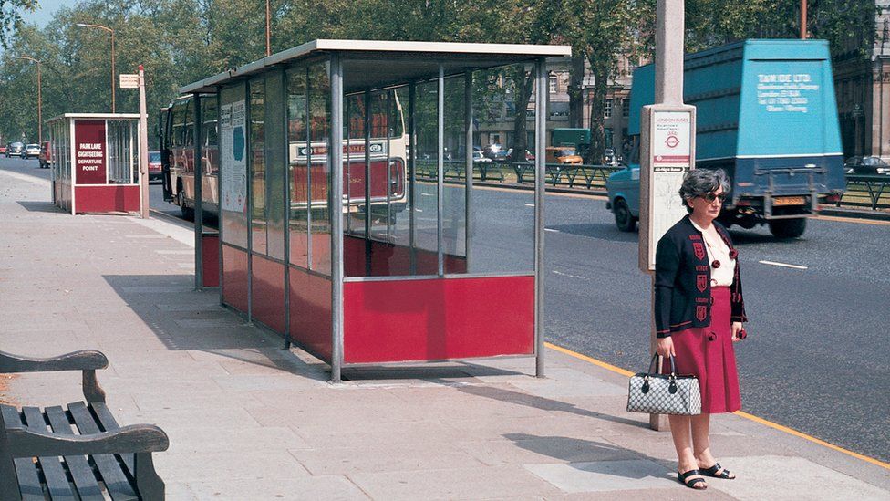 Mellor created the distinctive Abacus bus shelter