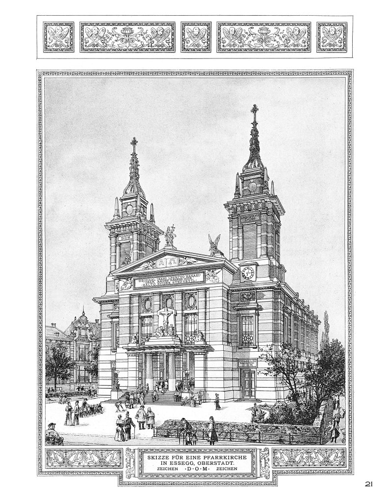 Otto Wagner: An Architectural Colouring Book page example