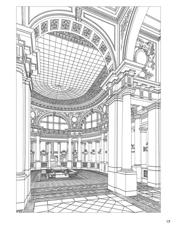 Otto Wagner: An Architectural Colouring Book - Encyclopedia of Design