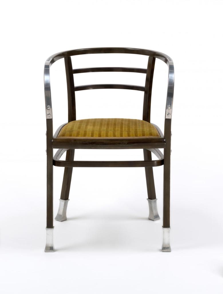 Armchair, from the Post Office Savings Bank, Vienna designed by Otto Wagner