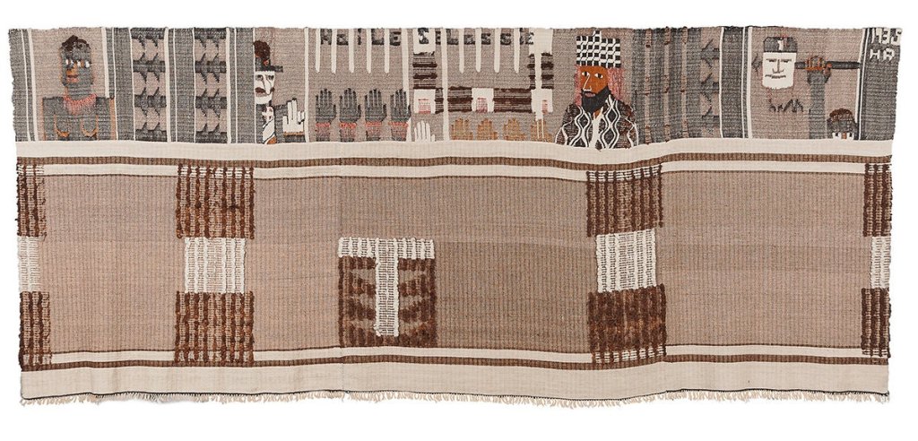 “Etiopia” was shown in the Norwegian pavilion at the Paris Expo of 1937.Credit...2017 Hannah Ryggen/Artists Rights Society (ARS), New York; Anders S. Solberg, via Nordenfjeldske Kunstindustrimuseum