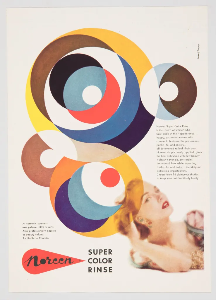 Print, Noreen Super Color Rinse, ca. 1953; Designed by Herbert Bayer Encyclopedia Design.