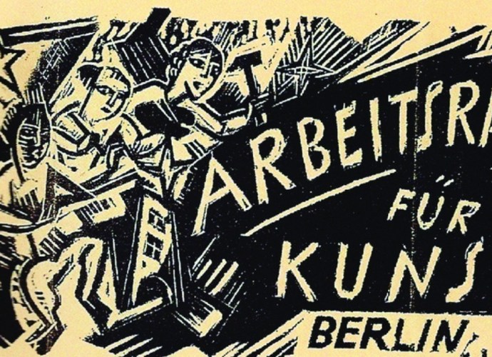 Stamp of the Arbeitstrat für Kunst, 1918.