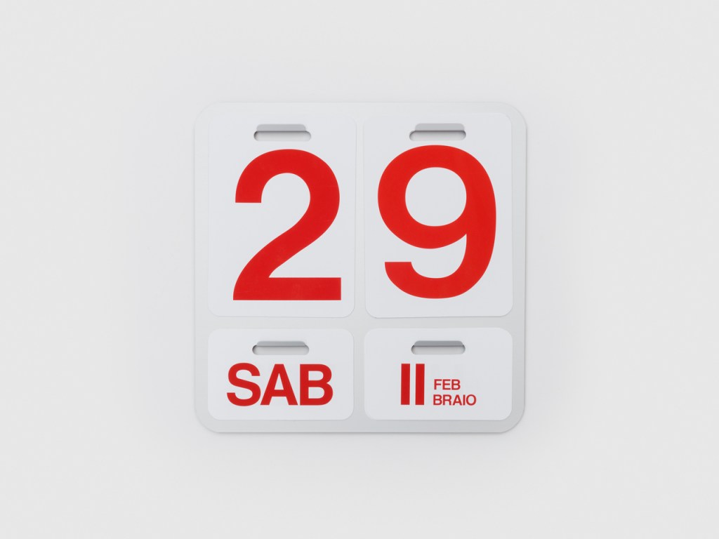 Formosa wall calendar for Danese