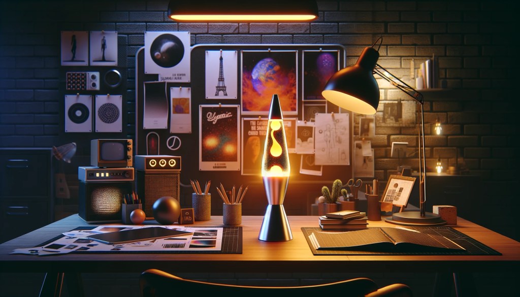 Lava Lamp and office set-up