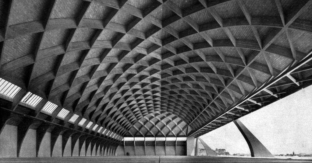 Pier Luigi Nervi. Aircraft hangar, Orvieto, Italy, 1935.