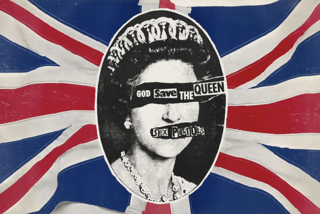 Sex Pistols, God Save the Queen 1977 by Jamie Reid