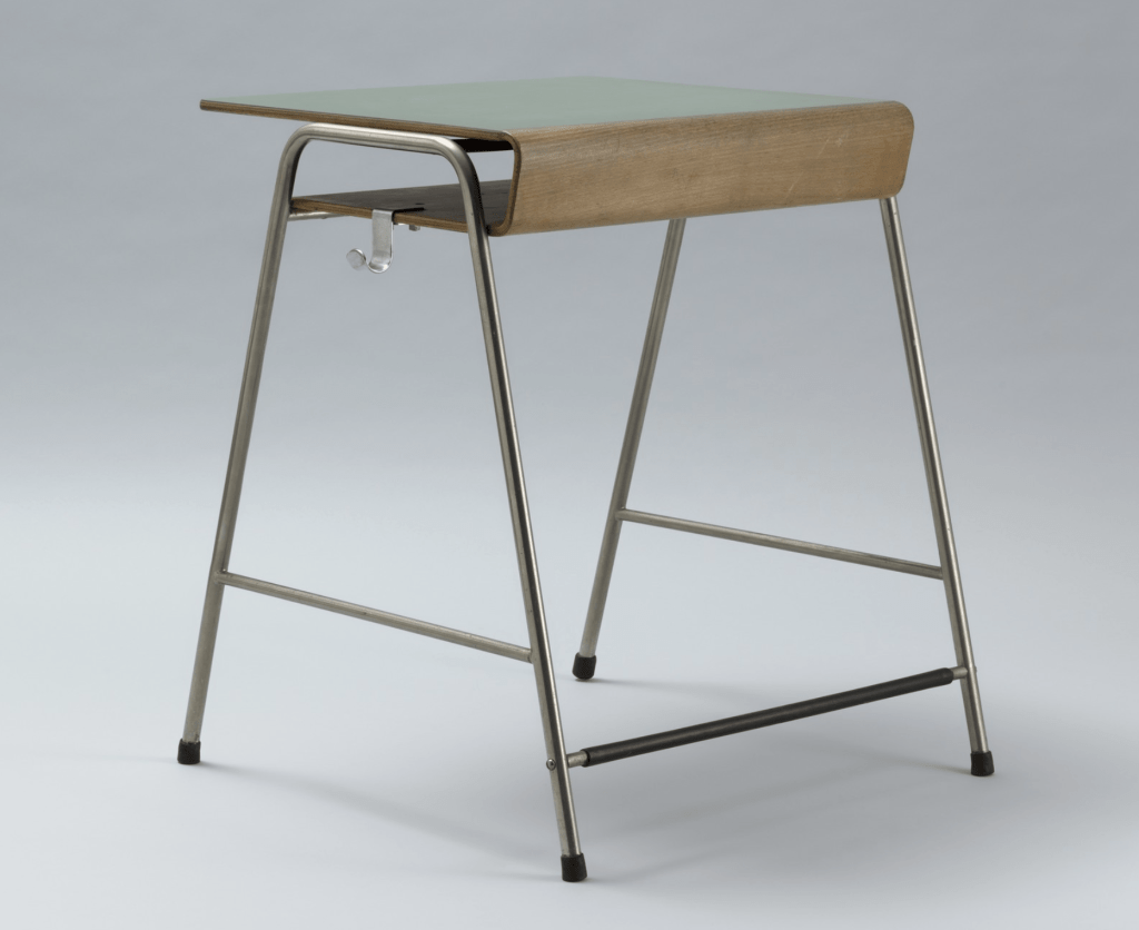 Munkegård school desk, 1955 designed by Arne Jacobsen