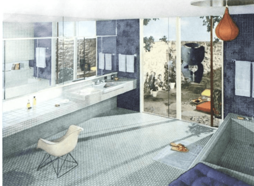 Bathroom designed by Marcel Breuer