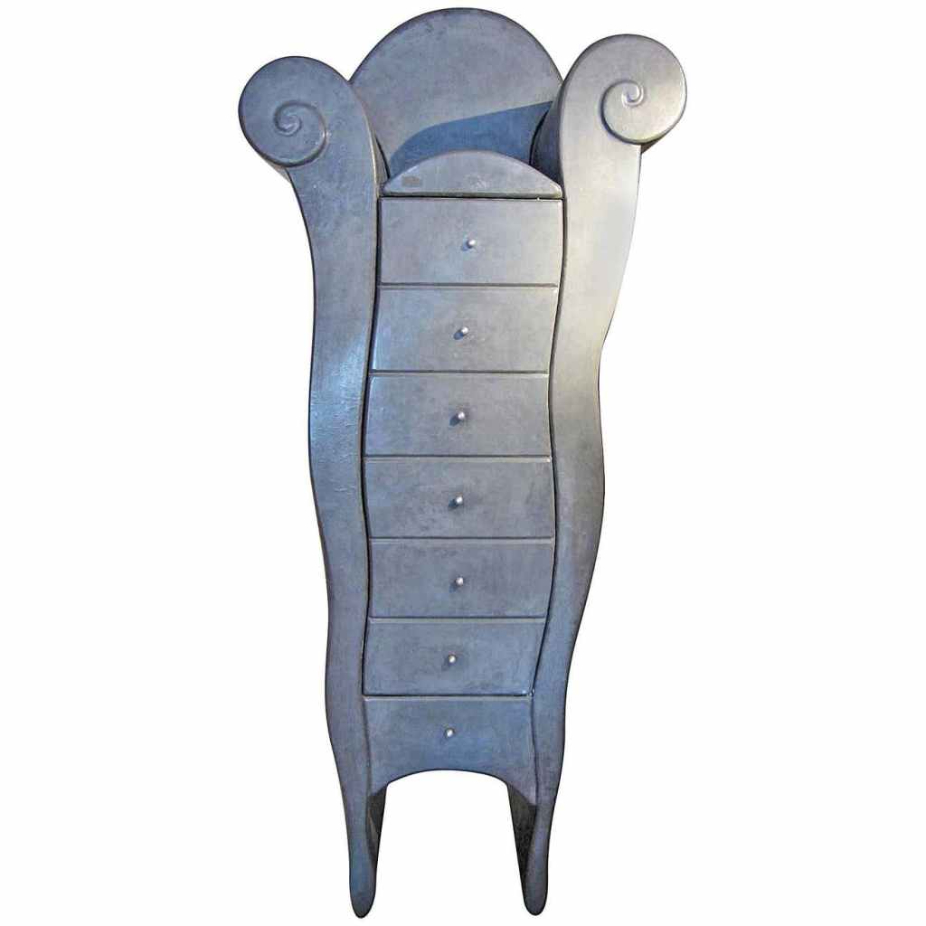 Jumbo Cabinet. Wood embossed with lead. Pucci De Rossi