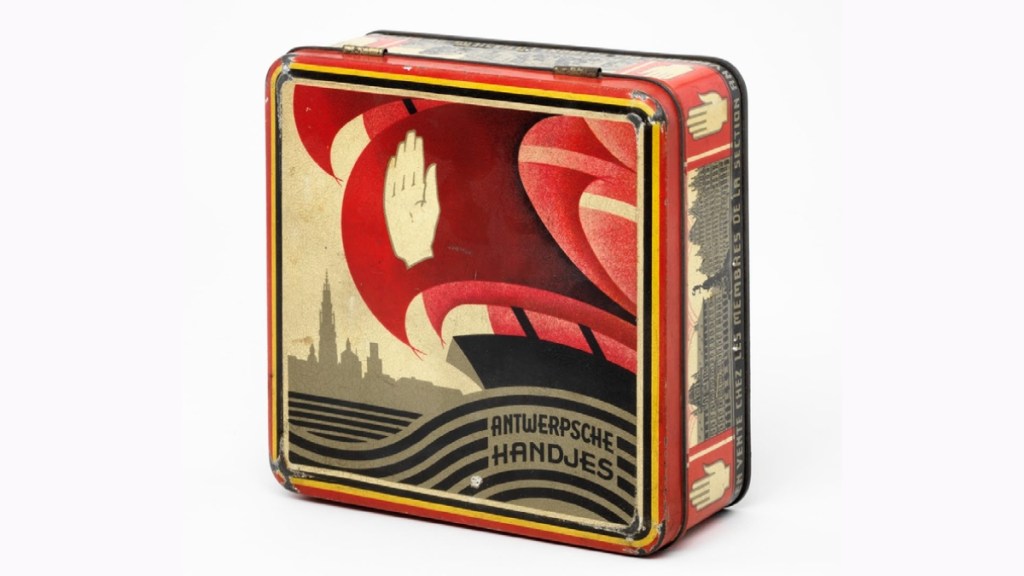 Biscuit Tin for 'Antwerpse Handjes' biscuits