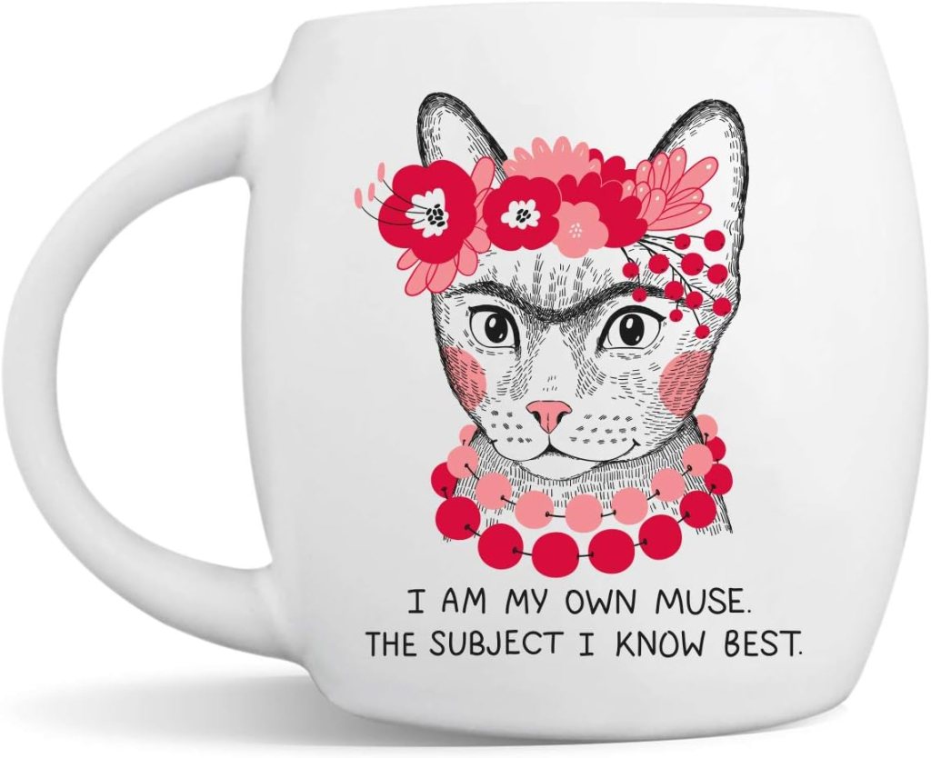 Sirius Cute Mexican Kitty Cat with Bushy Eyebrows Coffee Tea Mug