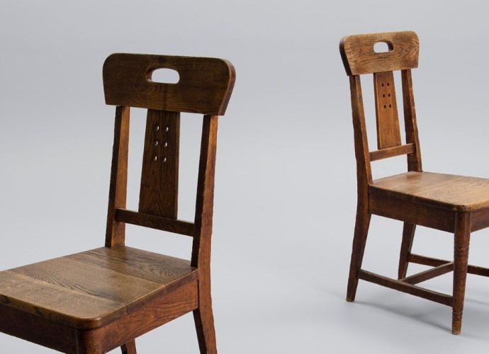 A pair of chairs designed by Louis Sparre