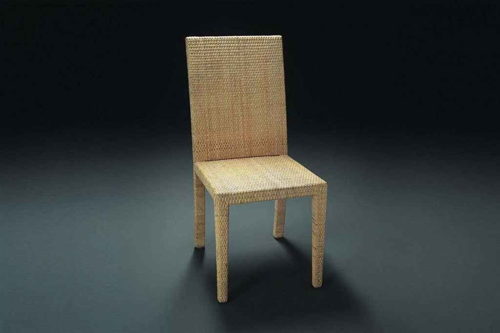 French Art Deco Rattan Chairs Design Jean-Michel Frank for Ecart International