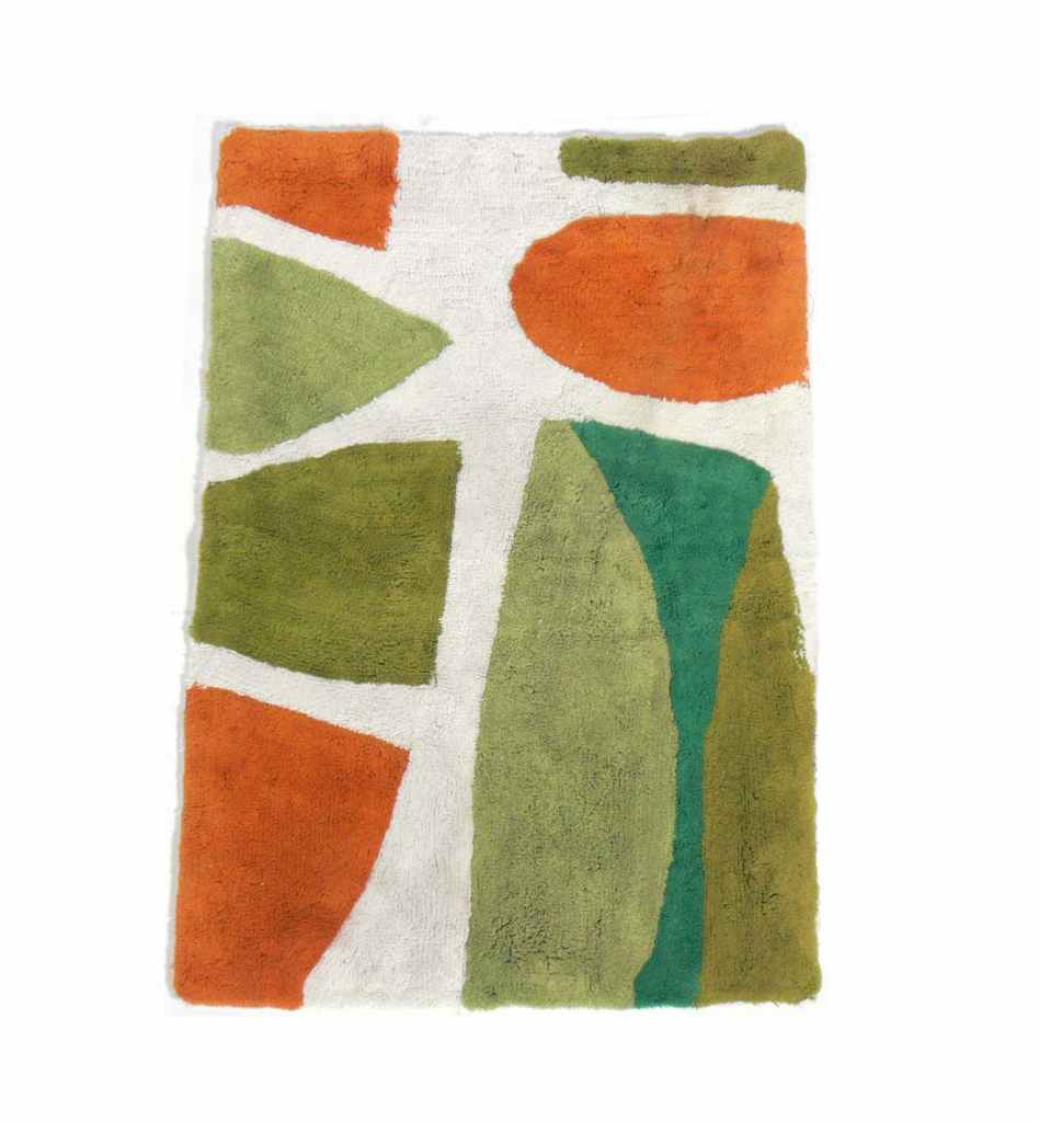 Selection of Graphic Midcentury Rugs attributed to Ray Komai