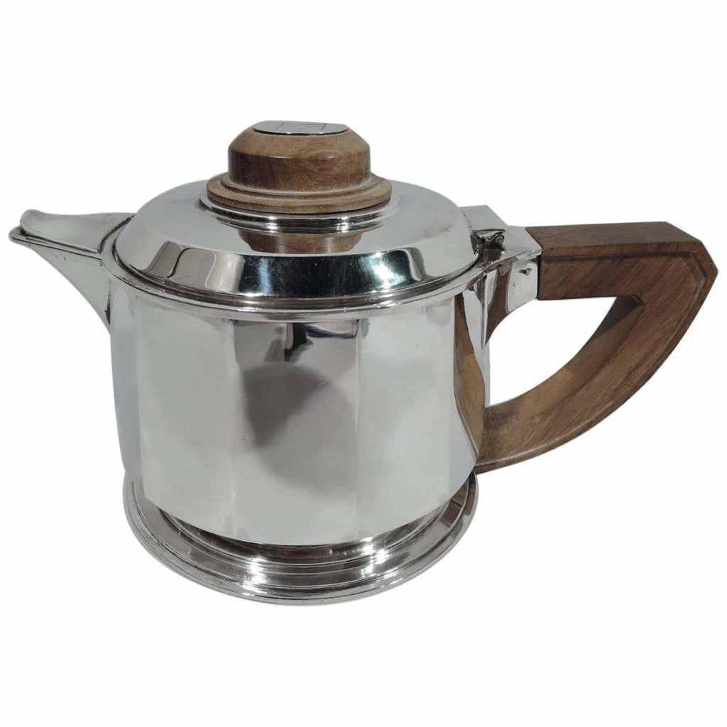 Jean Puiforcat Super Stylish French Art Deco Silver Teapot