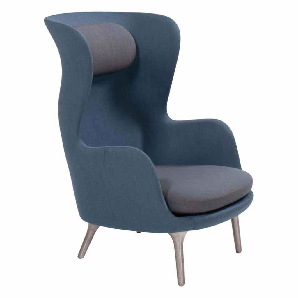 Fritz Hansen by Jaime Hayon Blue & Grey RO Lounge Armchair