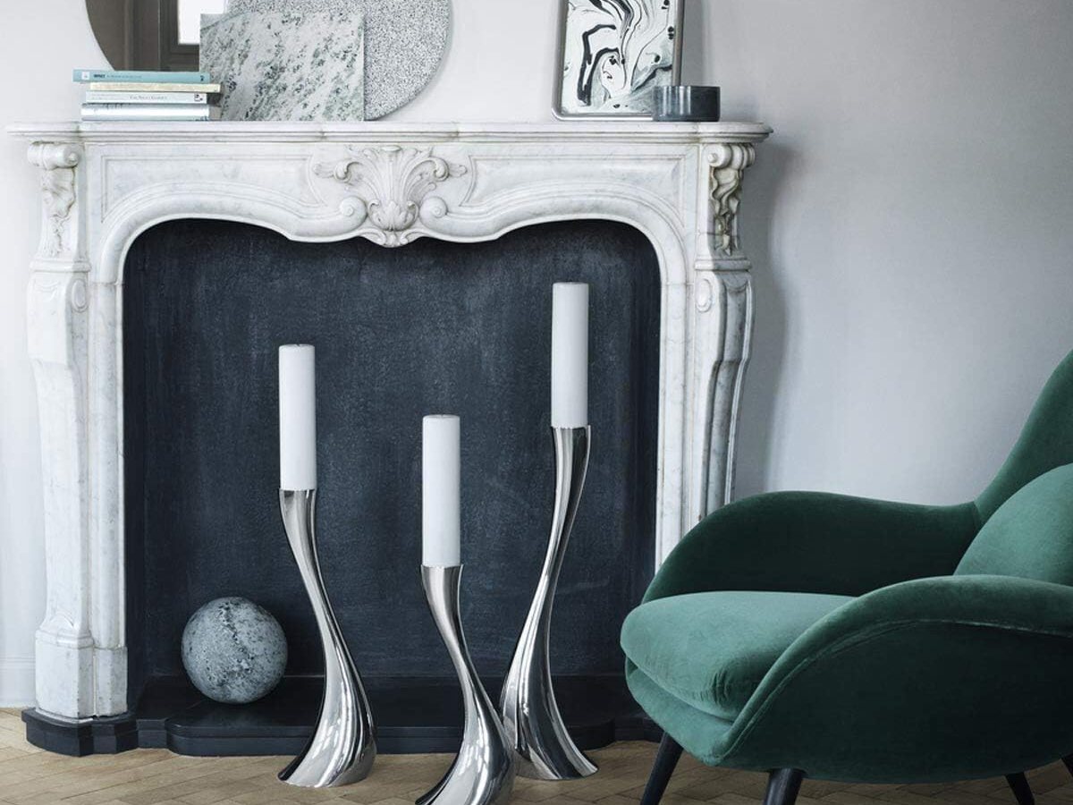 Georg Jensen Cobra Large Floor Candle Holder