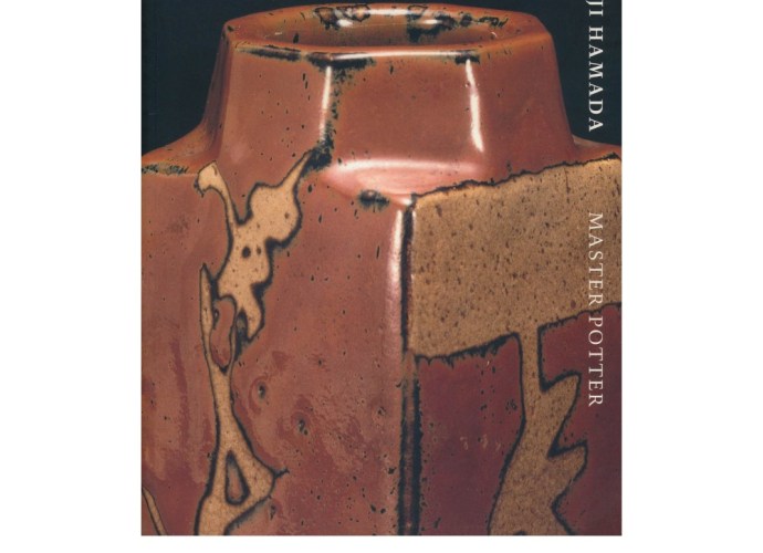 Cover art of Shoji Hamada: Master Potter featuring a close-up of a textured ceramic vessel with earthy tones and abstract patterns.