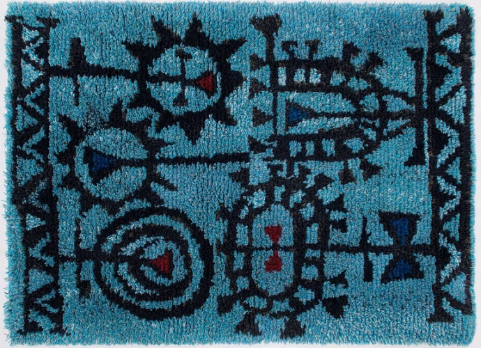 Timo Sarpaneva, a rug/ ryarug for Friends of Finnish Handicraft. Circa 150x110 cm.