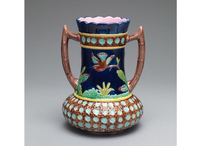 Vase manufactured by the Eureka Pottery 1883 to 1887