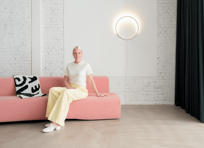 Sabine Marcelis and new circular LED light in VARMBLIXT collection