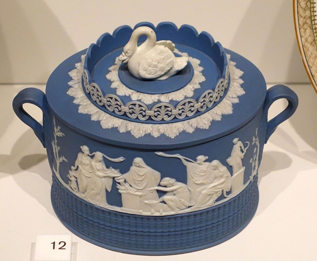 Sugar bowl and cover, William Adams & Sons Ltd, Tunstall and Stoke, Staffordshire, 1787-1805