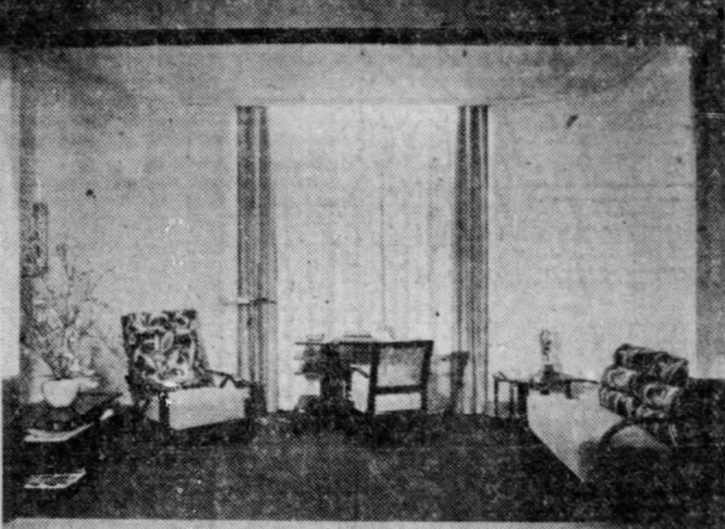 Hotel Writing Room designed by Gilbert Rohde - AUDAC Exhibition