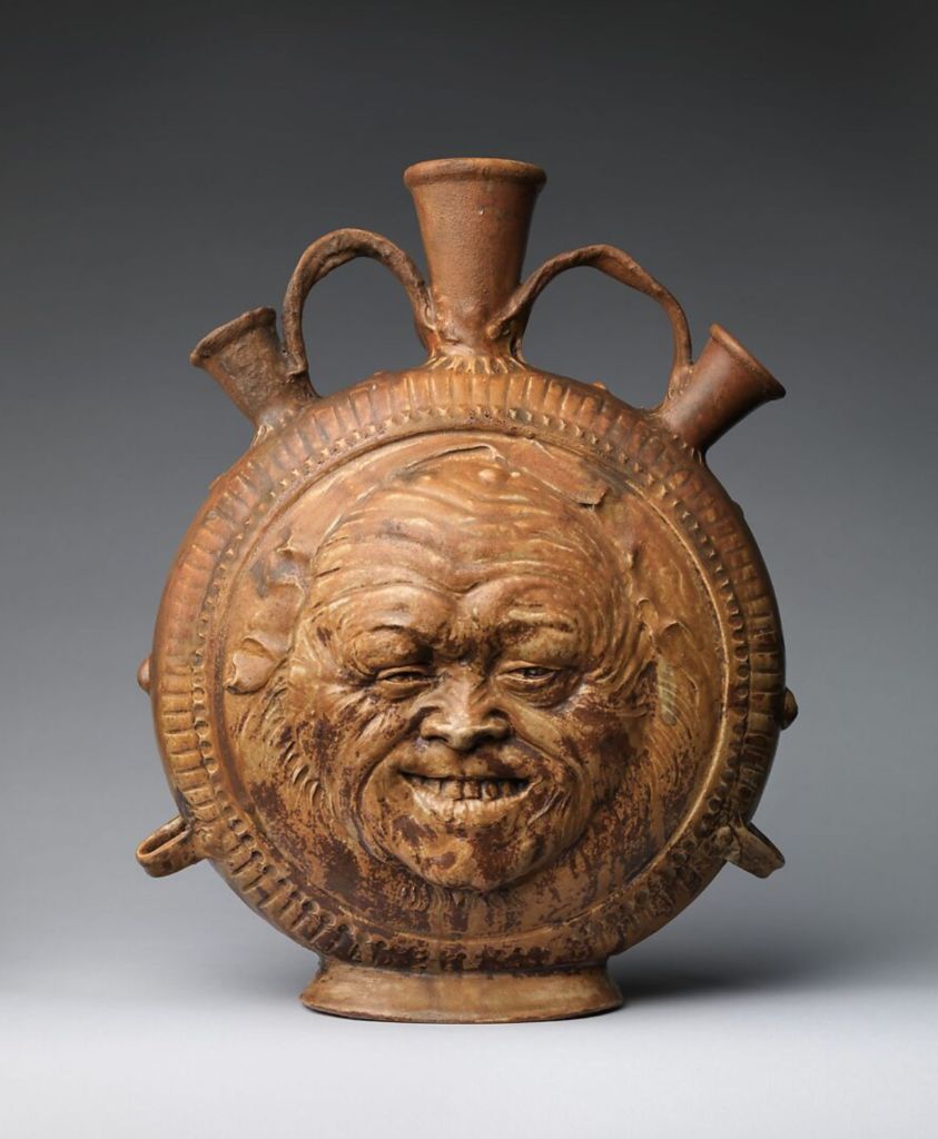 Flask with Face by Jean-Joseph Carriès