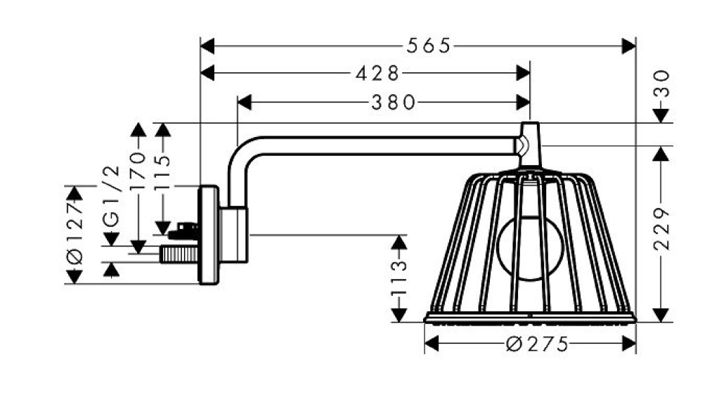 Axor LampShower by Oki Sati - Product Specifications