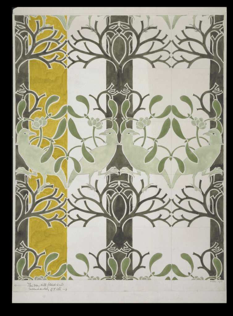 Wallpaper Design Design by C. F. A. Voysey