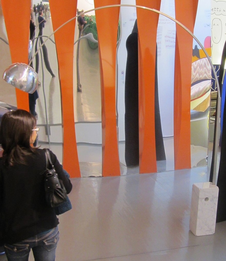 Arco floor lamp by Achille and Pier Giacomo Castiglioni for Flos, photographed at Triennale Design Museum, Milan.