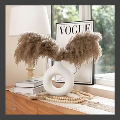 Stunning White Ceramic Vase Modern Home Decor