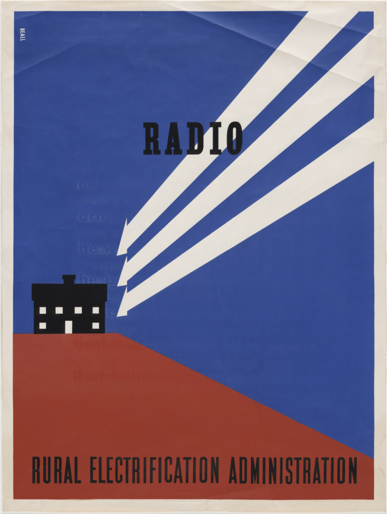 Lester Beall- Radio - Rural Electrification Administration 1937