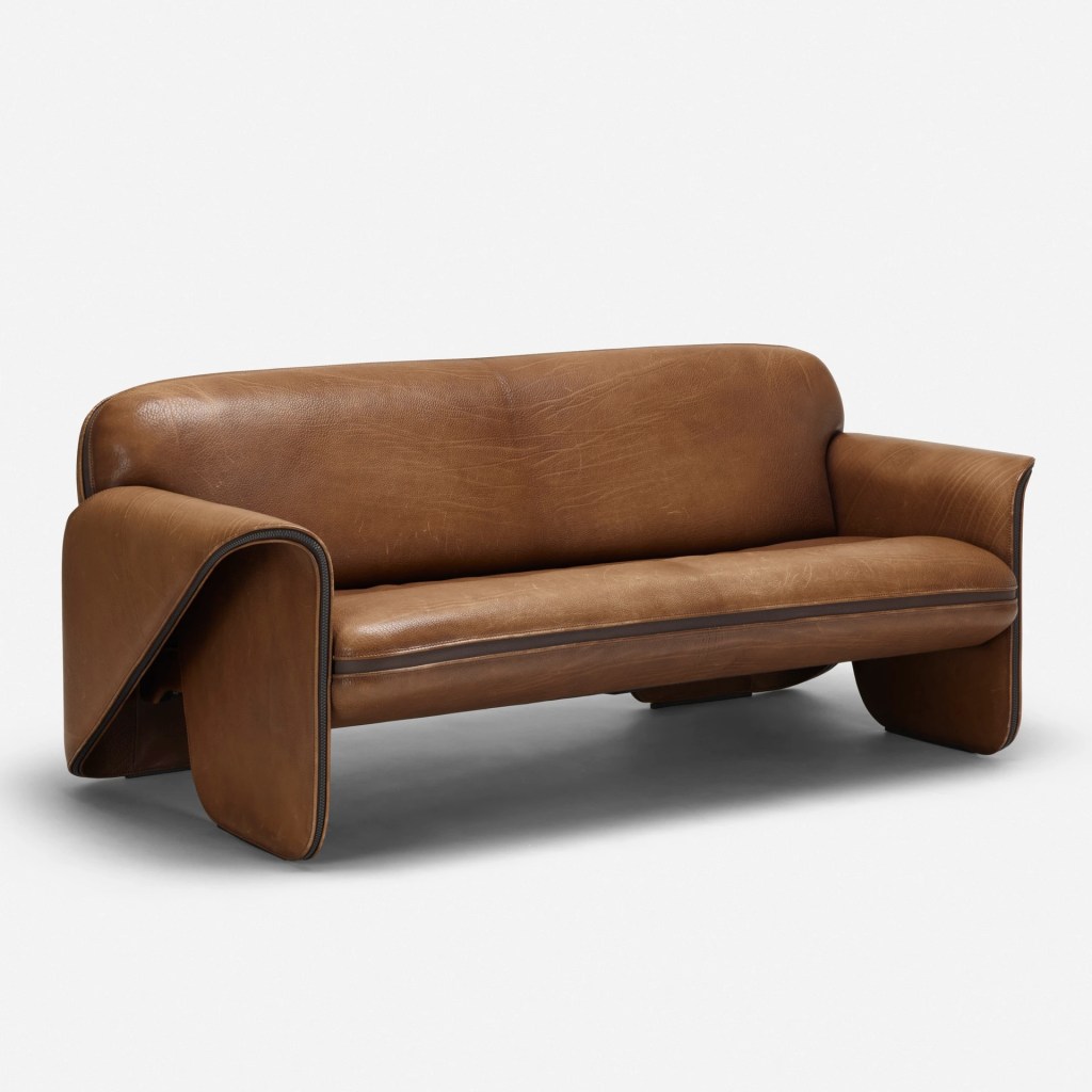 DS 125 Sofa ox Hide leather, nylon and plastic by Gerd Lange