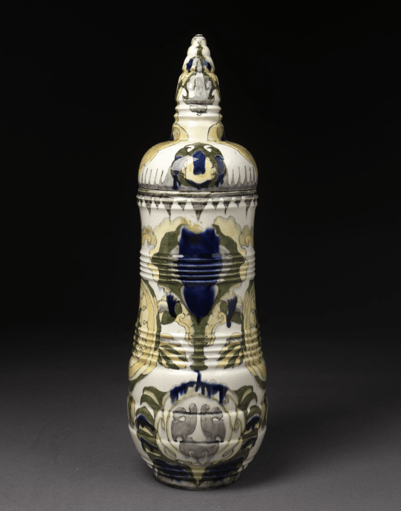 Pagoda Vase and Cover designed by Theo Colenbrander