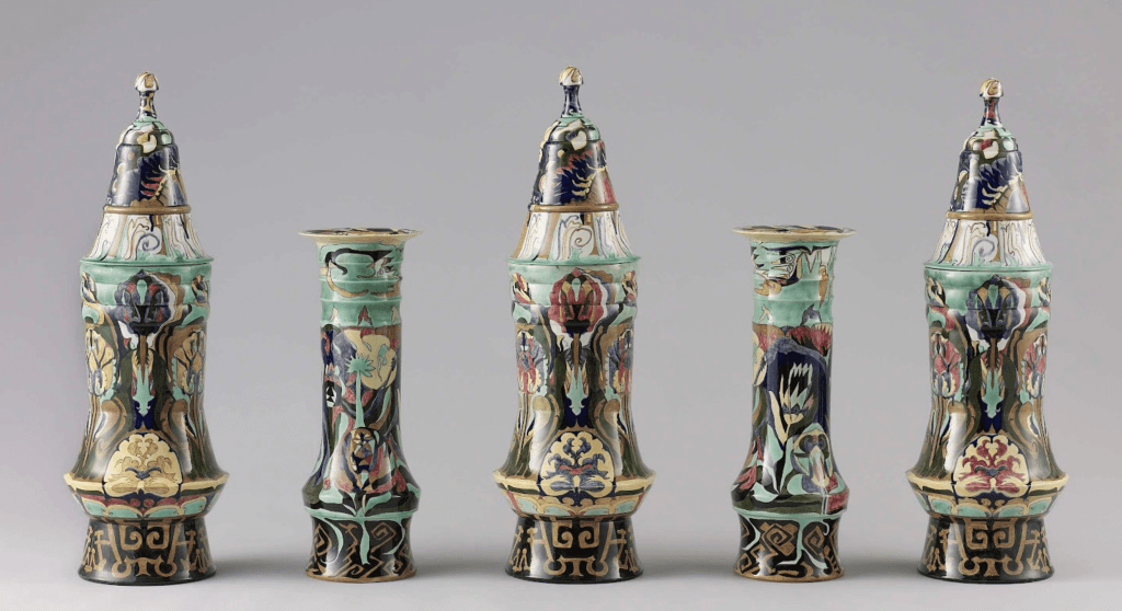 Kaststel Vases Rijksmuseum designed by Theo Colenbrander (1886)