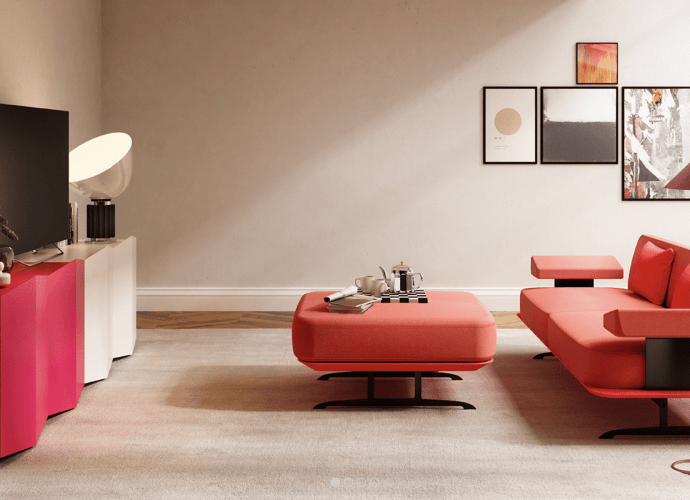Living room design from Baleria Italia (screenshot from website).