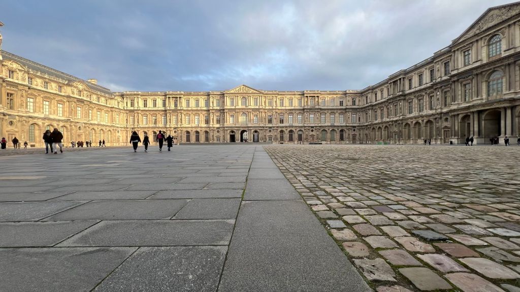 The Pavillon de Flore, part of the Palais du Louvre in Paris
