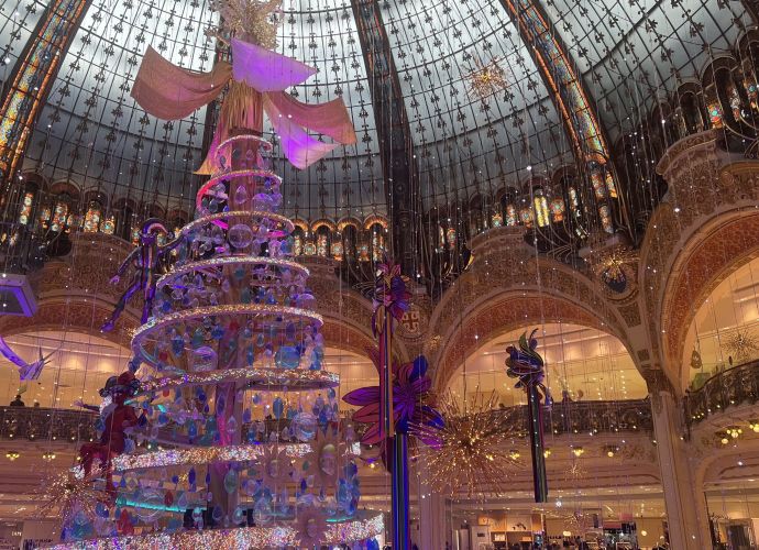 Christmas Decorations at Galerie Lafayette in Paris