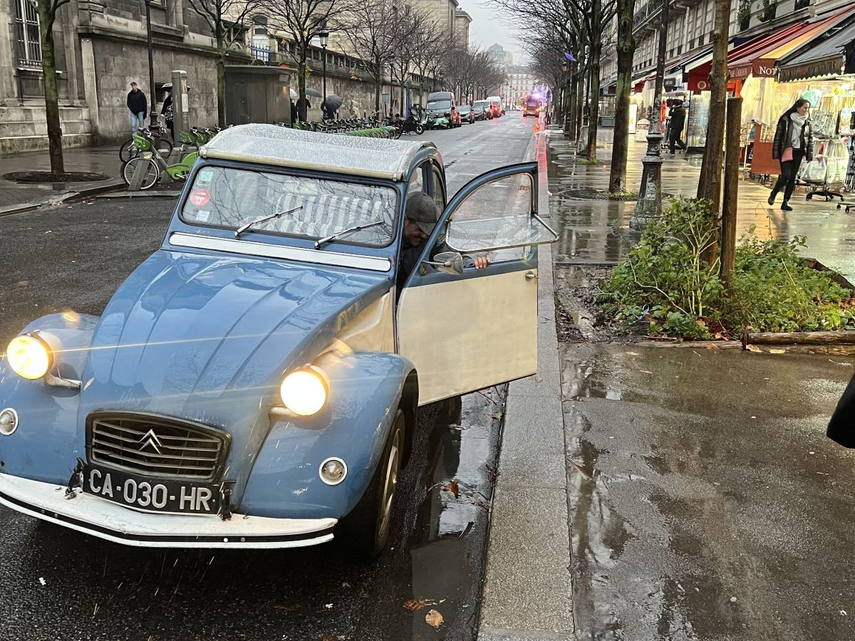A Rainy Evening in Paris: Nostalgia on Wheels
